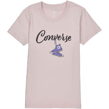 Converse HANGIN OUT CHUCK CLASSIC TEE Dámské tričko, růžová, velikost XS