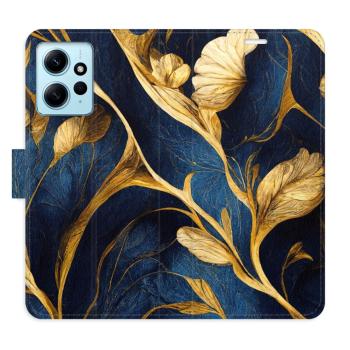 Flipové pouzdro iSaprio - GoldBlue - Xiaomi Redmi Note 12 5G