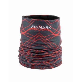 Finmark MULTIFUNCTIONAL SCARF WITH FLEECE Multifunkční šátek, červená, velikost