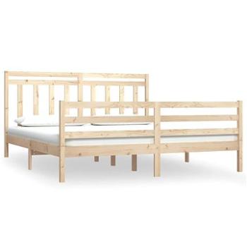 Rám postele masivní dřevo 180 × 200 cm Super King, 3105330 (3105330)