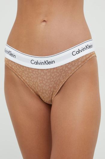 Kalhotky Calvin Klein Underwear hnědá barva