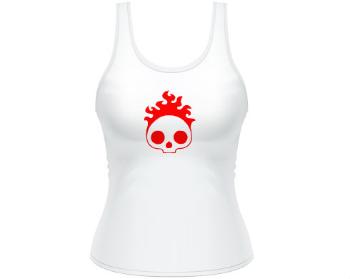 Dámské tílko Tank Top Burning skull