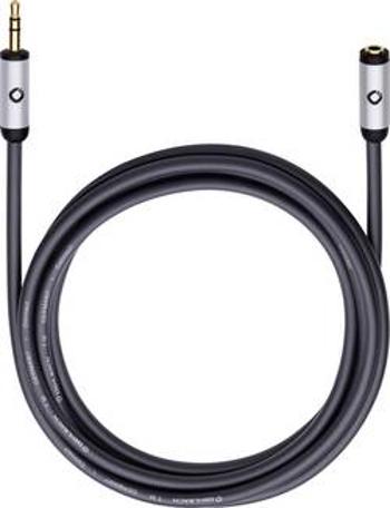 Prodlužovací kabel Oehlbach, jack zástr. 3.5 mm/jack zástr., černý, 3 m