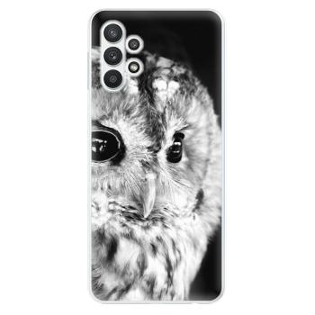 Odolné silikonové pouzdro iSaprio - BW Owl - Samsung Galaxy A32