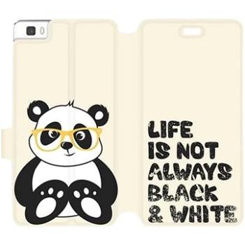 Flipové pouzdro na mobil Huawei P8 Lite - M041S Panda - life is not always black and white (5903226048946)