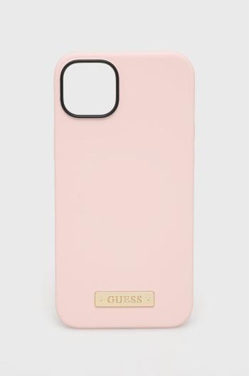 Obal na telefon Guess Iphone 14 Plus 6,7" růžová barva