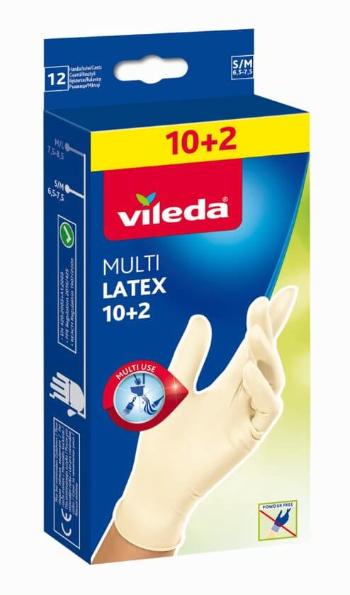 Vileda MultiLatex rukavice S/M 12 ks