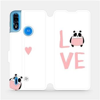 Flipové pouzdro na mobil Motorola Moto E7 Power - MH09S Panda LOVE (5903516685714)