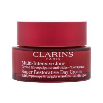 Clarins Super Restorative Day Cream 50 ml denní pleťový krém pro ženy proti vráskám; na rozjasnění pleti; zpevnění a lifting pleti