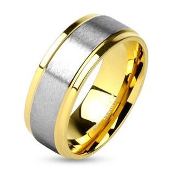 Šperky4U OPR0009 Pánský ocelový snubní prsten - velikost 62 - OPR0009-8-62