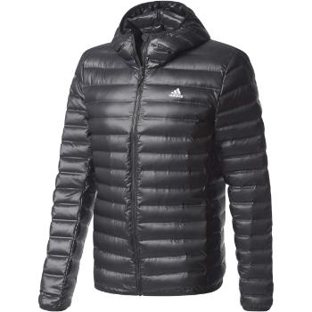 adidas VARILITE HOODED JACKET Pánská outdoorová bunda, černá, velikost S