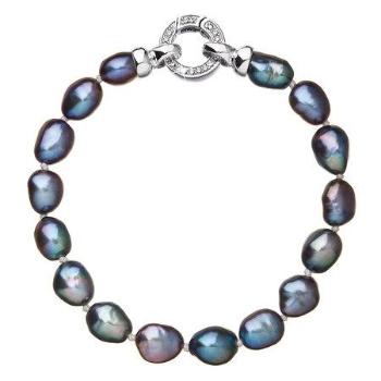 Evolution Group perlový náramek z pravých říčních perel 23011.3 modrý
