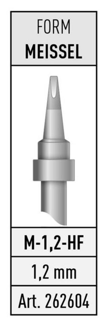 Dlátový pájecí hrot Stannol 262604 M-1,2-HF, 1 ks