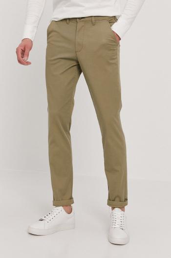 Kalhoty Selected Homme pánské, zelená barva