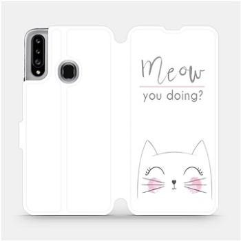 Flipové pouzdro na mobil Samsung Galaxy A20S - M098P Meow you doing? (5903516397600)