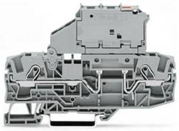 Dvojitá svorka pojistky WAGO 2006-1611/1000-867, pružinové připojení , 7.50 mm, šedá, 25 ks