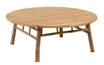 Přírodní bambusový kulatý konferenční stůl Bamboo Pliable - Ø 120*46cm 91406