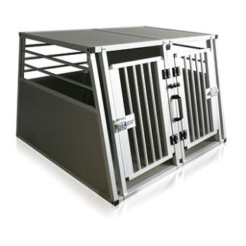 M-Pets Přepravní ALU box na psa dvoukřídlá dvířka 92 × 97 × 66 cm (6953182721031)