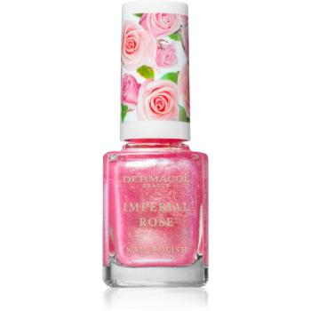 Dermacol Imperial Rose lak na nehty třpytivý odstín 02 11 ml