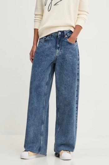 Džíny Karl Lagerfeld Jeans dámské, tmavomodrá barva, 246J1123