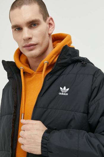 Bunda adidas Originals pánská, černá barva, přechodná