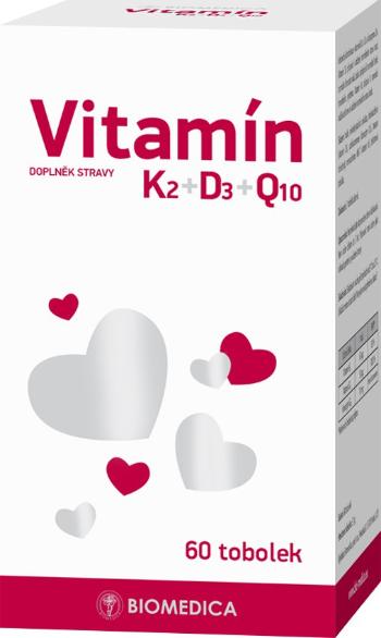 Biomedica Vitamín K2+D3+Q10 60 tobolek