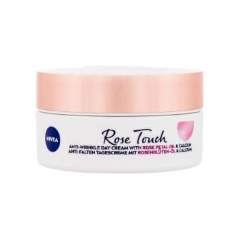 Nivea Rose Touch Anti-Wrinkle Day Cream 50 ml denní pleťový krém pro ženy proti vráskám; zpevnění a lifting pleti