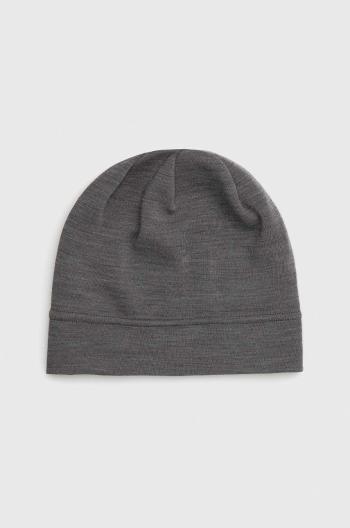Vlněný klobouk 4F šedá barva, z tenké pleteniny