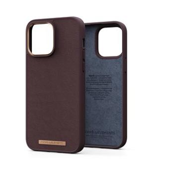 Njord iPhone 14 Pro Max Genuine Leather Case Dark Brown (NA44GL05)