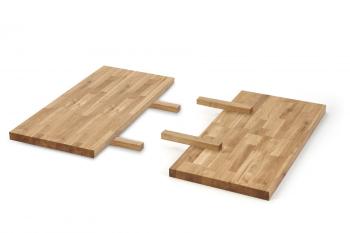 Stolní desky 2ks pro stoly APEX / RADUS masivní dřevo Halmar 40x85 cm