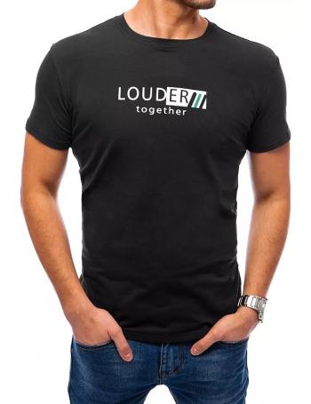 černé tričko "louder together" s krátkým rukávem vel. 2XL