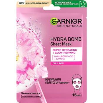 GARNIER Skin Naturals oživující textilní maska s výtažkem ze sakury, 28 g (3600542066136)