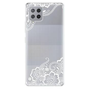 Odolné silikonové pouzdro iSaprio - White Lace 02 - Samsung Galaxy A42