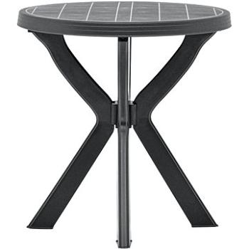  Bistro stolek antracitový O 70 cm plast (48798)