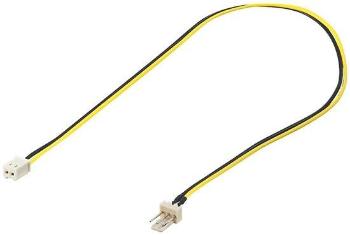 Kabel napájecí pro ventilátor z 2 pinového FAN na 3 pinový FAN konektor pro zastrčení do ventilátoru, kn-26