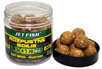 Jet fish rozpustné boilie legend range 250 ml 24 mm - žlutý impuls ořech javor