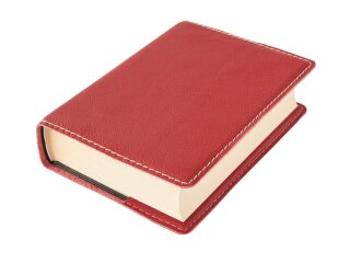 Kožený obal na knihu KLASIK - Červená (XL)