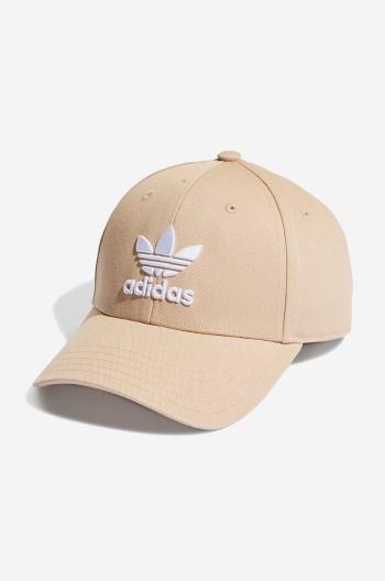 Bavlněná baseballová čepice adidas Originals žlutá barva, HL9326-beige