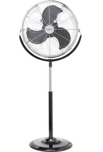 Stojanový ventilátor Sygonix 140 W, (š x v) 54 cm x 130 cm, černá, stříbrná