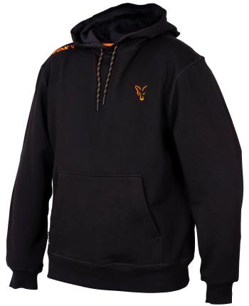 Fox mikina collection orange black hoodie-velikost l