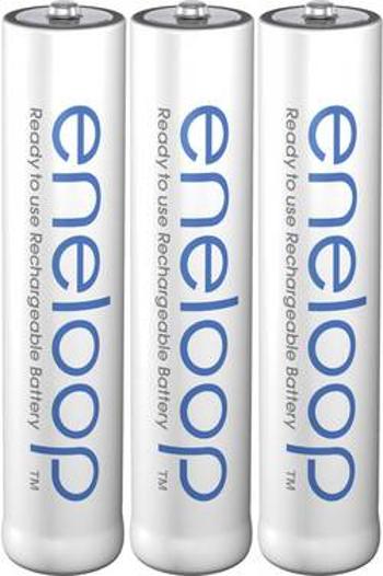 Akumulátor AAA Ni-MH Panasonic eneloop HR03, 750 mAh, 1.2 V, 3 ks