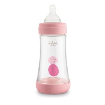 Chicco láhev kojenecká Perfect 5 silikon růžová 240 ml