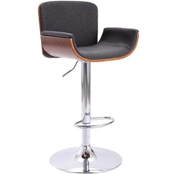 Barová židle šedá textil (287379)