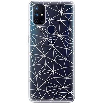 iSaprio Abstract Triangles 03 - white pro OnePlus Nord N10 5G (trian03w-TPU3-OPn10)