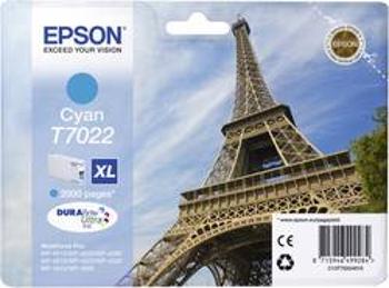 Epson Ink T7022, XL originál azurová C13T70224010