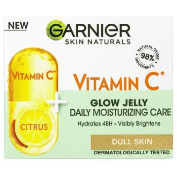 Garnier Skin Naturals Vitamin C Glow Jelly 50 ml pleťový gel W na všechny typy pleti; na rozjasnění pleti; na dehydratovanou pleť; na unavenou pleť