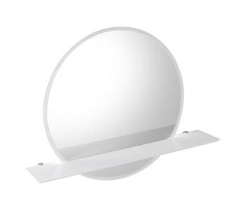 SAPHO VISO kulaté zrcadlo s LED osvětlením a policí, ø 60cm, bílá mat VS060-01