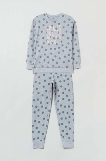 Dětské pyžamo OVS šedá barva
