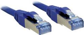 Síťový kabel RJ45 LINDY 47148, CAT 6A, S/FTP, 1.50 m, modrá