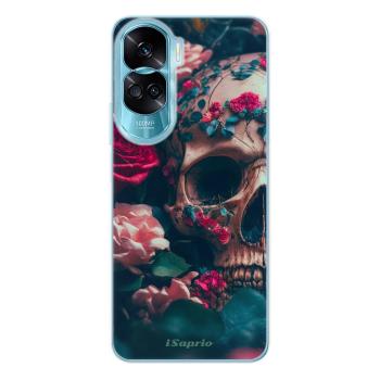 Odolné silikonové pouzdro iSaprio - Skull in Roses - Honor 90 Lite 5G